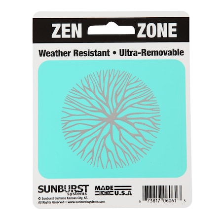 Sunburst Systems Decal Zen Zone Tree Circle 4 in x 5 in 6061